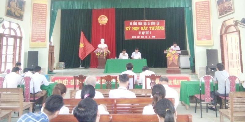 Kỳ họp bất thường - Kỳ họp thứ 9 HĐND xã Quỳnh Lập, khóa XIX, nhiệm kỳ 2016 - 2021