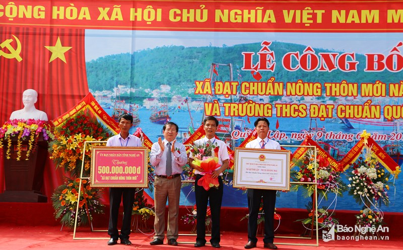 Hội đồng thẩm định nông thôn mới tỉnh làm việc tại xã Quỳnh Lập - Thị xã Hoàng Mai