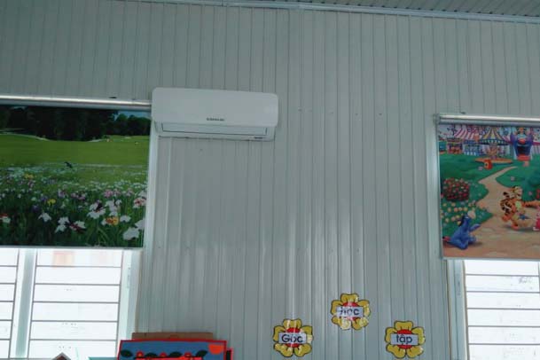 Phụ huynh ủng hộ máy điều hòa nhiệt độ phục vụ lớp học Mầm Non
